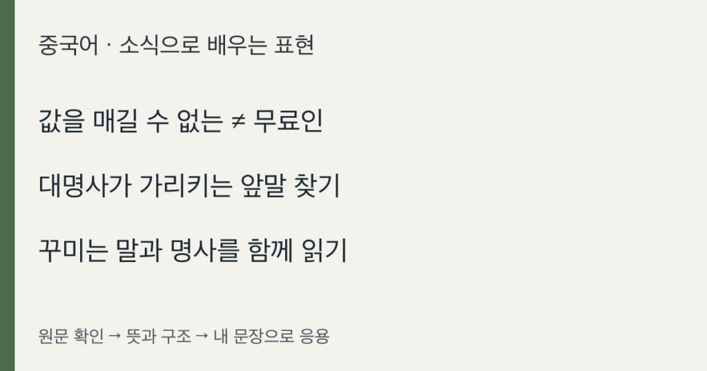 값을 매길 수 없는 ≠ 무료인 · 대명사가 가리키는 앞말 찾기 · 꾸미는 말과 명사를 함께 읽기